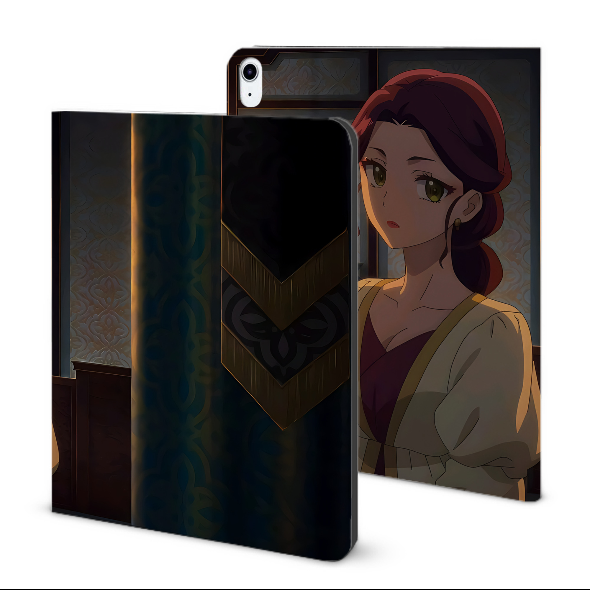 （画像用） 薬屋のひとりごと The Apothecary Diaries IPad ケース ブック型 PUレザー TPU 耐衝撃 軽量 薄型 ペン収納なし 全面保護 IPad 各モデル対応
